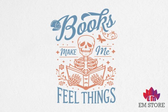 Books Make Me Feel Things SVG, PNG Review