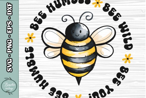 Bumble Bee Humble Quote Sublimation PNG