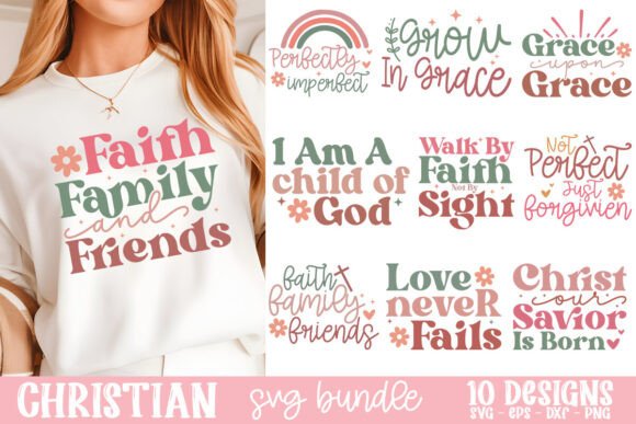 Christian Retro SVG Bundle