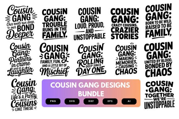 Cousin Gang SVG Bundle Review