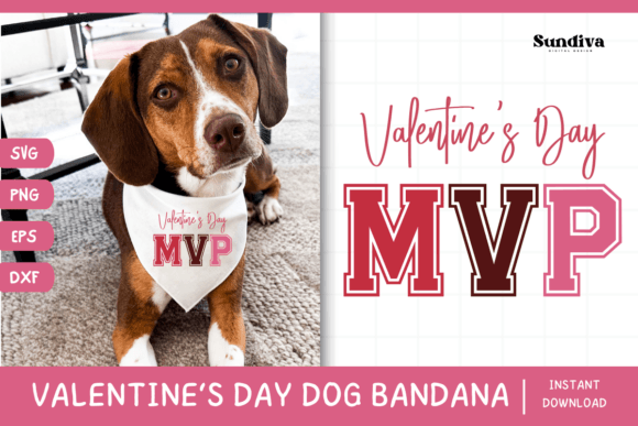 Cute Valentine's Day Dog Bandana Quote 1