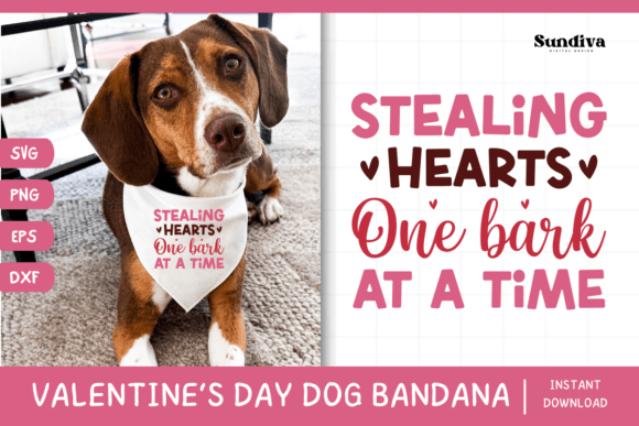 Cute Valentine's Day Dog Bandana Quote 5