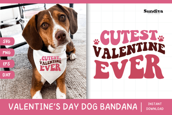 Cute Valentines Day Dog Bandana Quote 15