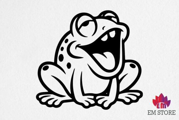 Funny Frog Clipart SVG, Baby PNG