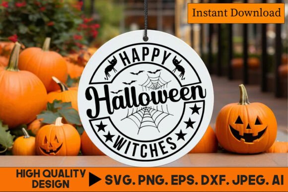 Happy Halloween Witches Quote Design