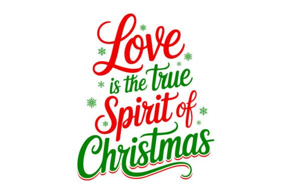 Lovely Spirit Merry Christmas SVG Design