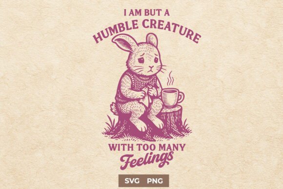 Sad Bunny Feelings Quote – Mental Health