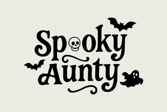Spooky Aunty SVG, Halloween SVG Design