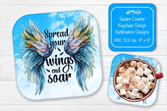 Square Coaster Sublimation Quote Png