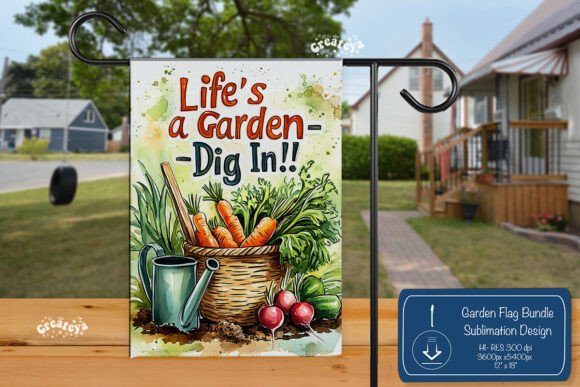 Summer Spring Garden Flag Png Quote
