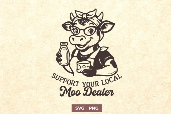 Support Your Local Moo Dealer SVG PNG