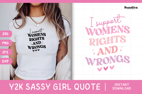 Y2K Sassy Girl Baby Tee Quote 11