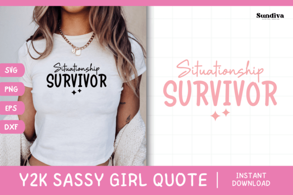 Y2K Sassy Girl Baby Tee Quote 3