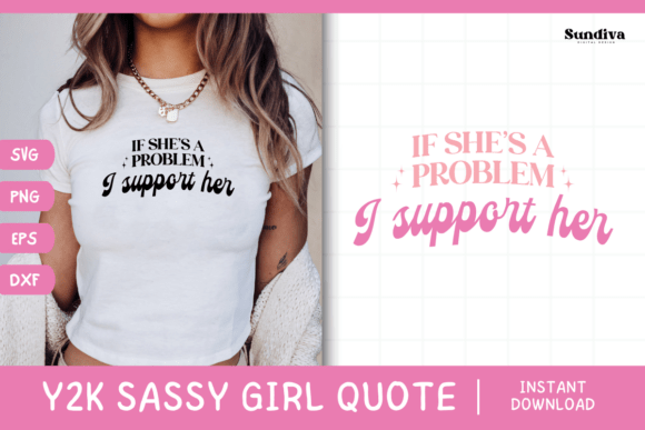 Y2K Sassy Girl Baby Tee Quote 9